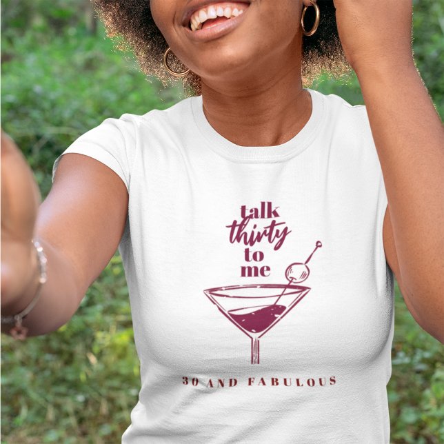Hablemos Treinta Conmigo Rosa Camiseta de Martini  (Subido por el creador)
