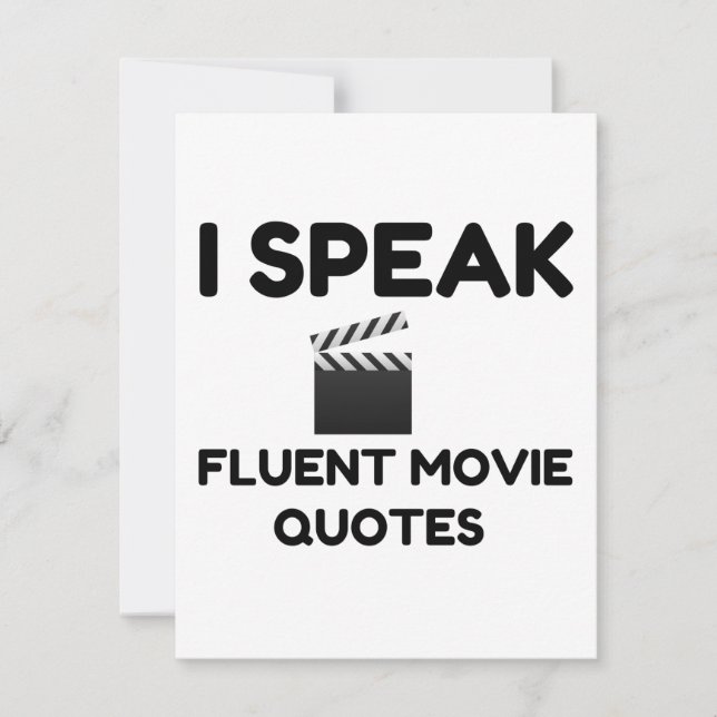 Hablo citas fluidas de películas (Anverso)