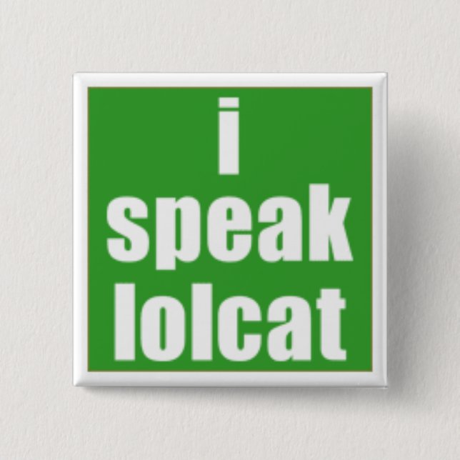 Hablo el botón de LOLCAT (Anverso)