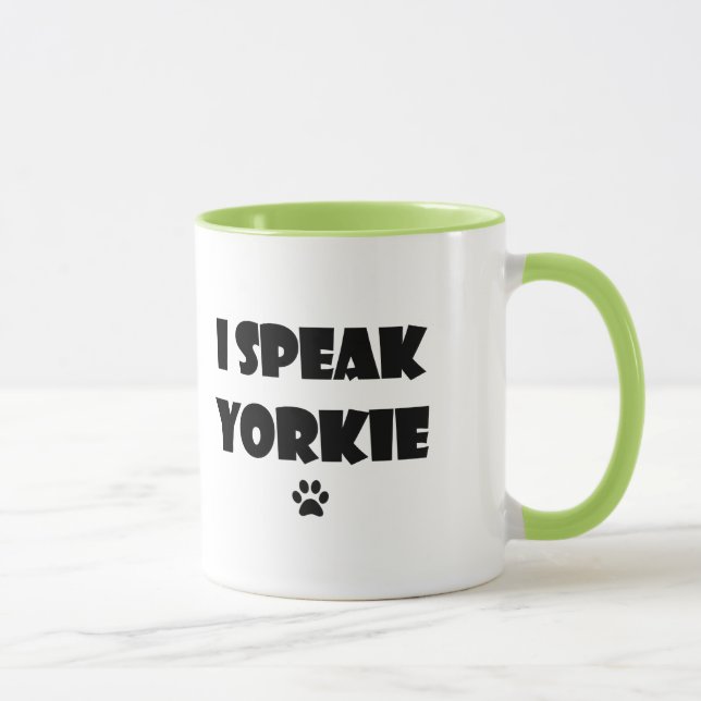 Hablo la taza de Yorkie (Derecha)