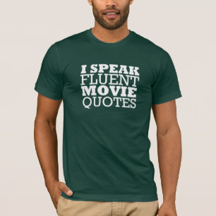 Hablo las citas de la película, camisa divertida