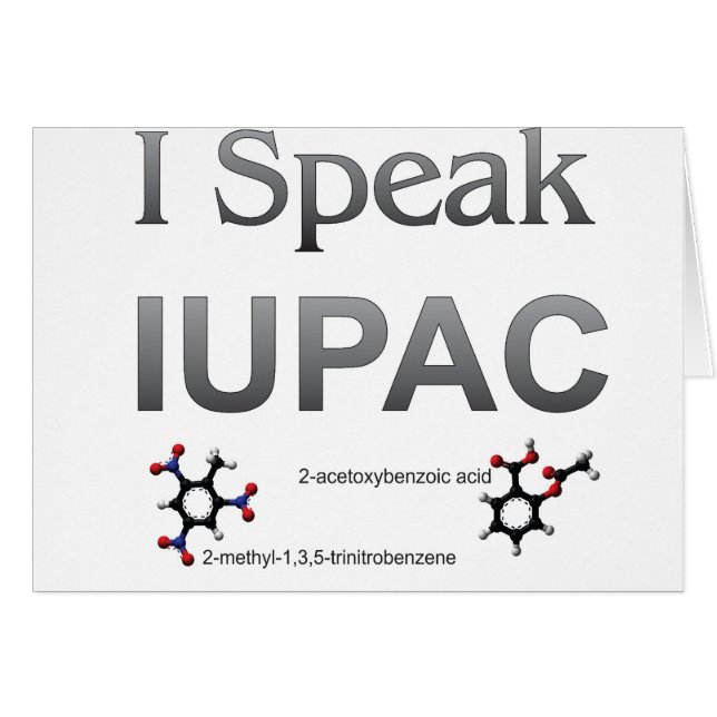 Hablo nomenclatura de la química de IUPAC (Anverso (Horizontal))