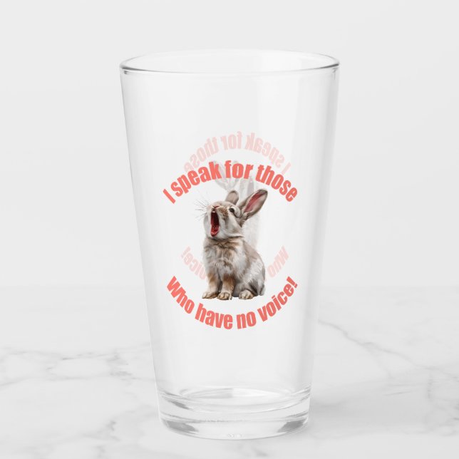 Hablo por los que no tienen conejo de voz (Anverso)