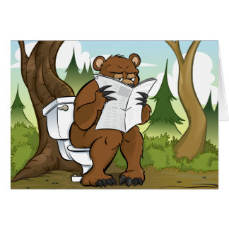 Hace una mierda del oso en las maderas