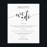 Hacemos Elegante Menú De Recepción De Bodas De Gui<br><div class="desc">¡Este menú sencillo y elegante es el complemento perfecto para su boda!</div>