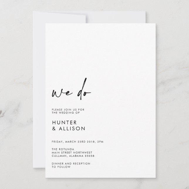 Hacemos Invitación de Boda (Anverso)