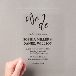 Hacemos Invitación de Boda de Caligrafía Minimalis