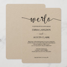 Hacemos Invitación de Boda - Kraft
