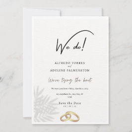 Hacemos la tarjeta para la fiesta de boda y la des