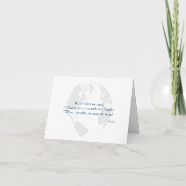 Hacemos que el mundo Buda cita tarjetas (Anverso)