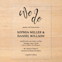 Hacemos una invitación de matrimonio caligráfico M