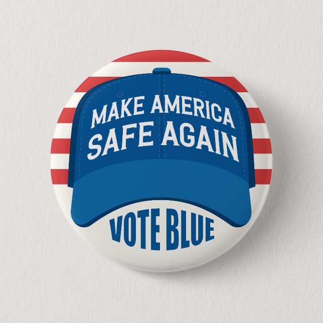 Hacer a Estados Unidos seguro de nuevo, botón azul (Anverso)