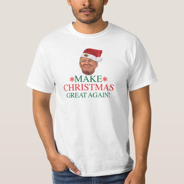 Hacer a los Navidades grandes de nuevo camiseta de (Anverso)