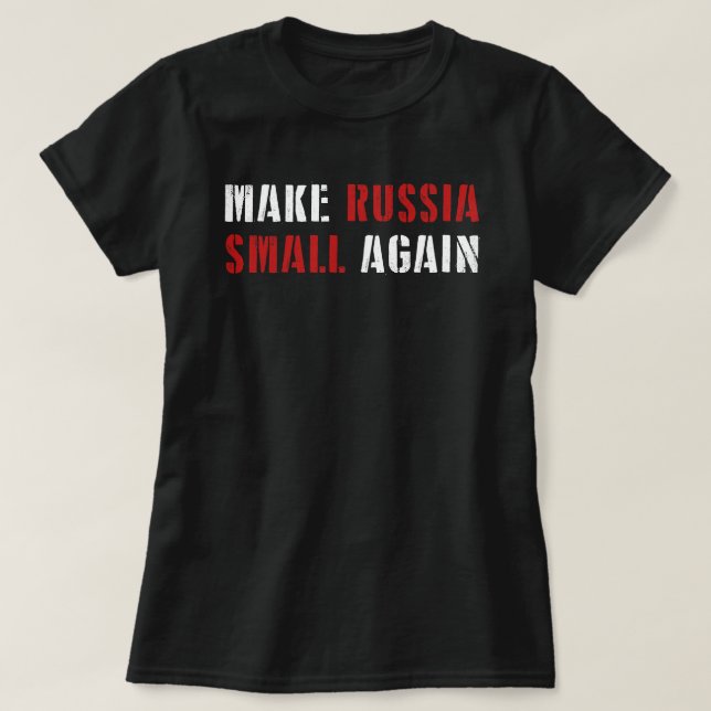 Hacer a Rusia una camiseta nueva, graciosa, hacer  (Diseño del anverso)