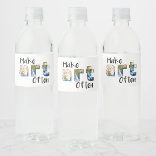 Hacer arte a menudo juego de etiquetas de botellas