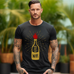 Hacer arte no camiseta de guerra