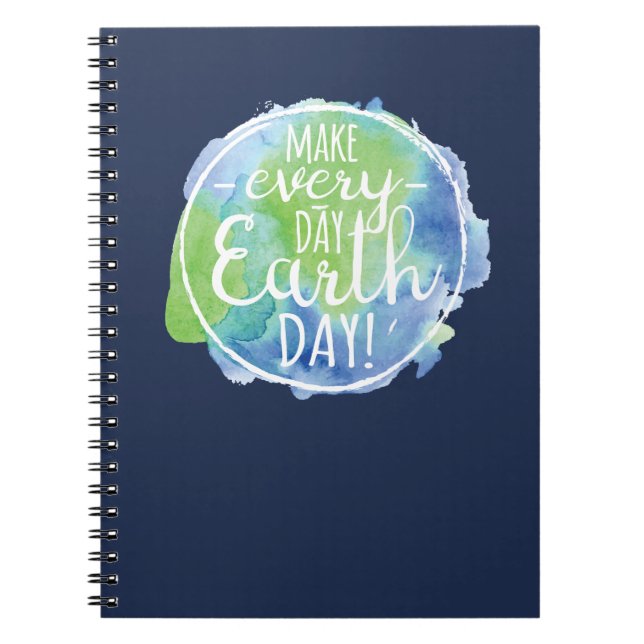 Hacer cuaderno diario del Día de la Tierra (Frente)