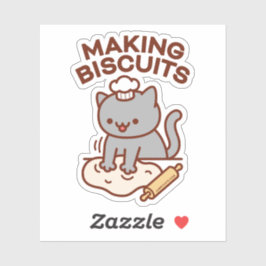 HACER DE BISCUITS Pegatina Gato DIVERTIDO