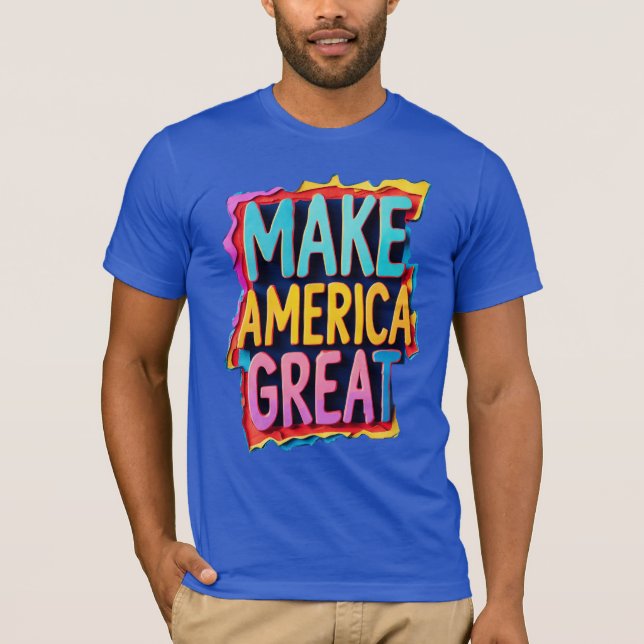 Hacer de Estados Unidos un gran camiseta de té aud (Anverso)
