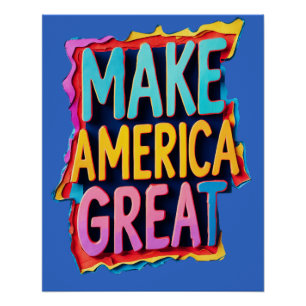 Hacer de Estados Unidos un gran Poster de graffiti