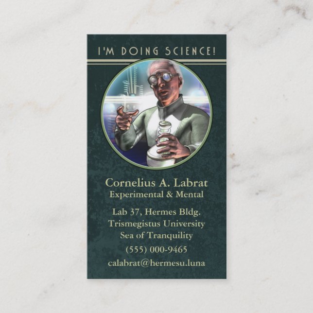 Hacer la tarjeta de visita de la ciencia (Anverso)