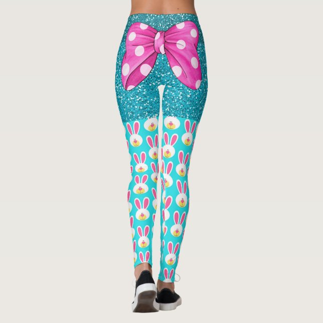Hacer las leggings de la moda pop del conejo (Reverso)