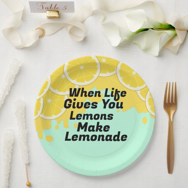 Hacer Limonada Plato De Papel (Boda)