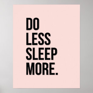 Hacer menos - Rastreador de Posters anti-Inspirado