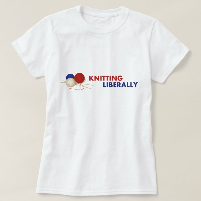 Hacer punto la camiseta liberalmente cabida #1 (Diseño del anverso)
