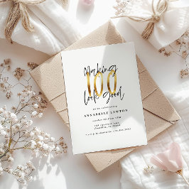Hacer que 100 parezca una buena invitación para el