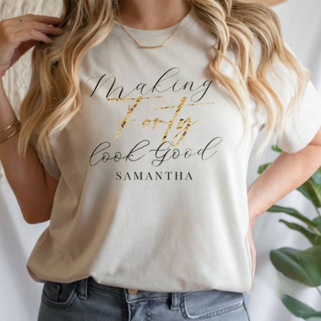 Hacer que 40 se vea bien como una camiseta de rega (Subido por el creador)