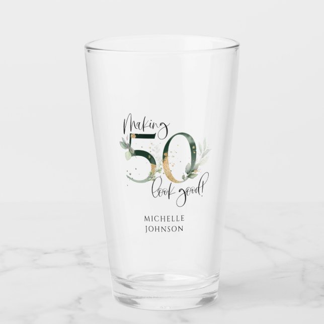 Hacer que 50 parezca un buen cumpleaños botánico d (Anverso)