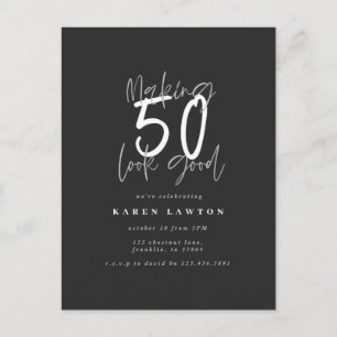 Hacer que 50 parezca una buena invitación de cumpl