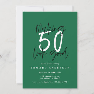 Hacer que 50 parezca una buena invitación de cumpl