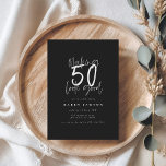 Hacer que 50 parezca una buena invitación de cumpl<br><div class="desc">Hacer que 50 parezca una buena invitación de cumpleaños. Diseño monocromo de texto de escritura moderna. Parte de una colección.</div>