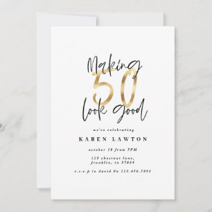 Hacer que 50 parezca una buena invitación para el