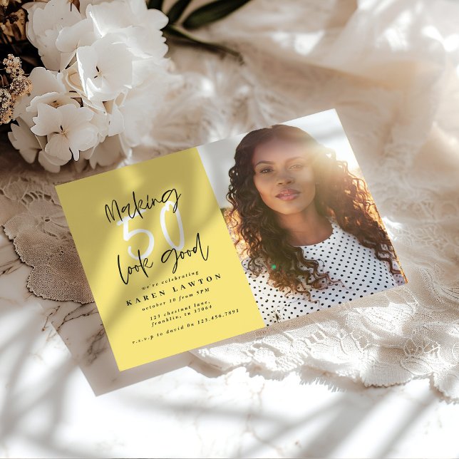 Hacer que 50 parezca una buena invitación para el  (Subido por el creador)