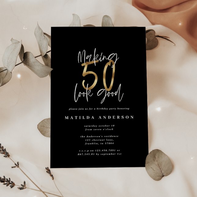 Hacer que 50 parezca una buena invitación para el  (Subido por el creador)