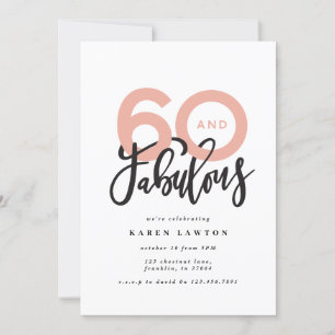Hacer que 60 parezca un buen cumpleaños de la tipo