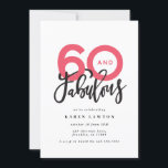 Hacer que 60 parezca un buen cumpleaños de la tipo<br><div class="desc">Haciendo 60 look,  sesenta y una fabulosa invitación de cumpleaños a la tipografía moderna. Texto de escritura moderno sobre diseño tipográfico de tendencia. Parte de una colección. Los colores se pueden personalizar.</div>