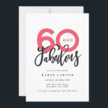 Hacer que 60 parezca un buen cumpleaños de la tipo<br><div class="desc">Haciendo 60 look,  sesenta y una fabulosa invitación de cumpleaños a la tipografía moderna. Texto de escritura moderno sobre diseño tipográfico de tendencia. Parte de una colección. Los colores se pueden personalizar.</div>