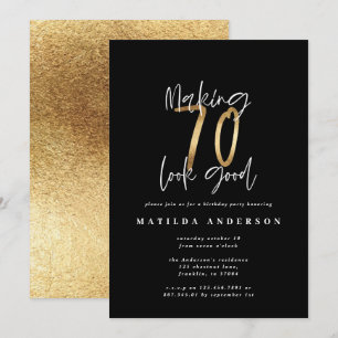 Hacer que 70 parezca una buena invitación para el