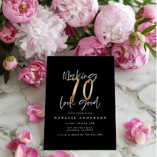 Hacer que 70 parezca una buena invitación para el