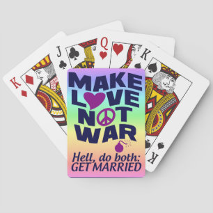 Hacer que el amor no sea la guerra jueguen cartas