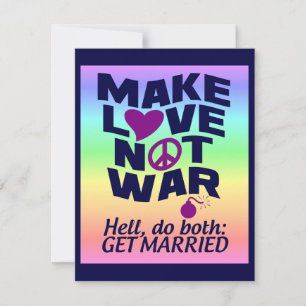 Hacer que el amor no sea personalizado de guerra p