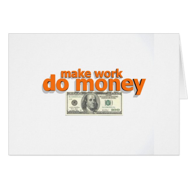 Hacer que el trabajo dé dinero (Anverso (Horizontal))