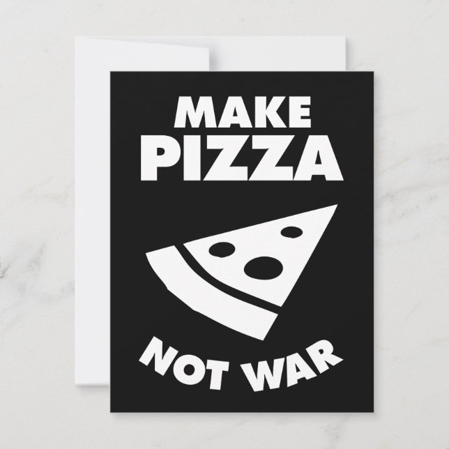 Hacer que la pizza no sea guerra (Anverso)