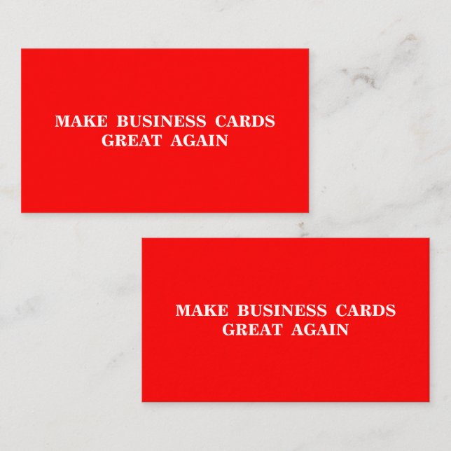 Hacer que las tarjetas de presentación sean grande (Anverso / Reverso)