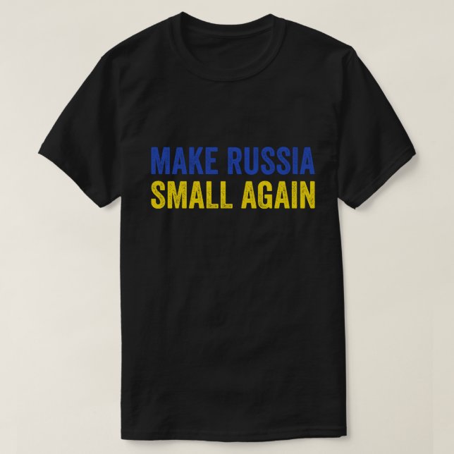 Hacer que Rusia sea nueva camiseta pequeña hace qu (Diseño del anverso)