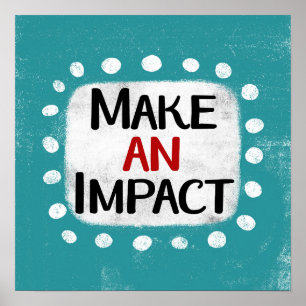 Hacer un arte de pared Poster de impacto